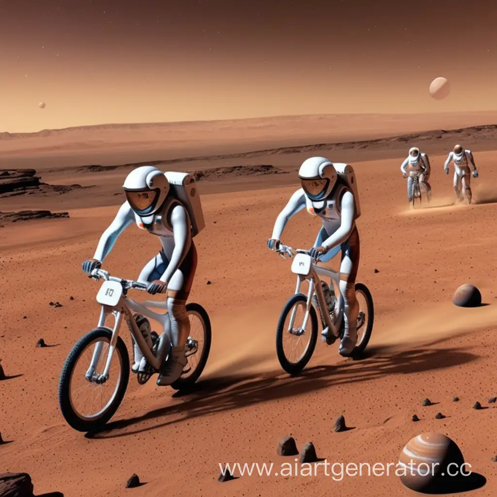 Cosmic triathlon on Mars