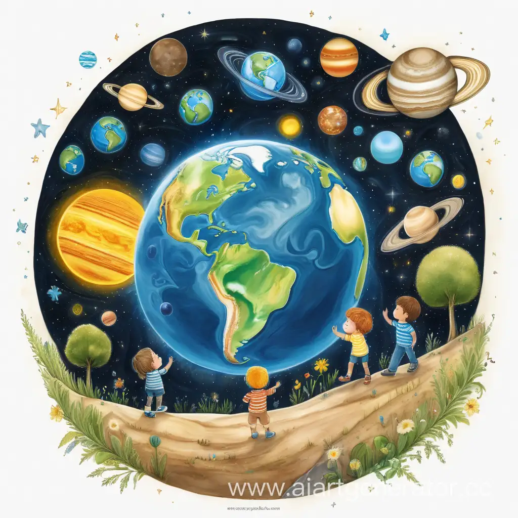 Exploring-the-Wonders-of-Earth-Children-Engage-with-Solar-System-in-Natural-Setting
