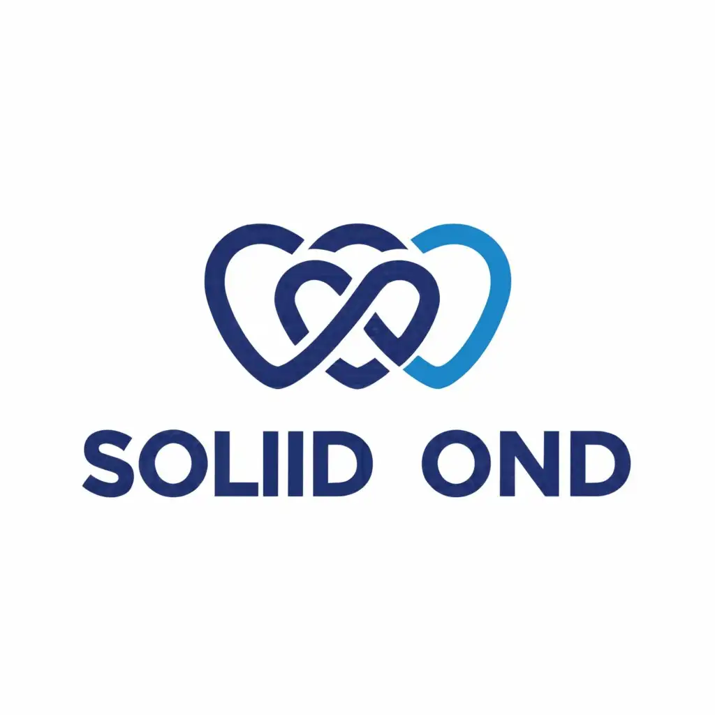 a logo design,with the text "Solid Bond", main symbol:Association of friends,Moderate,clear background