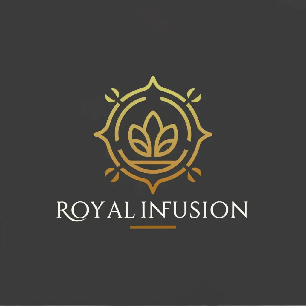 a logo design,with the text "Royal infusion", main symbol:Royal,Moderate,clear background