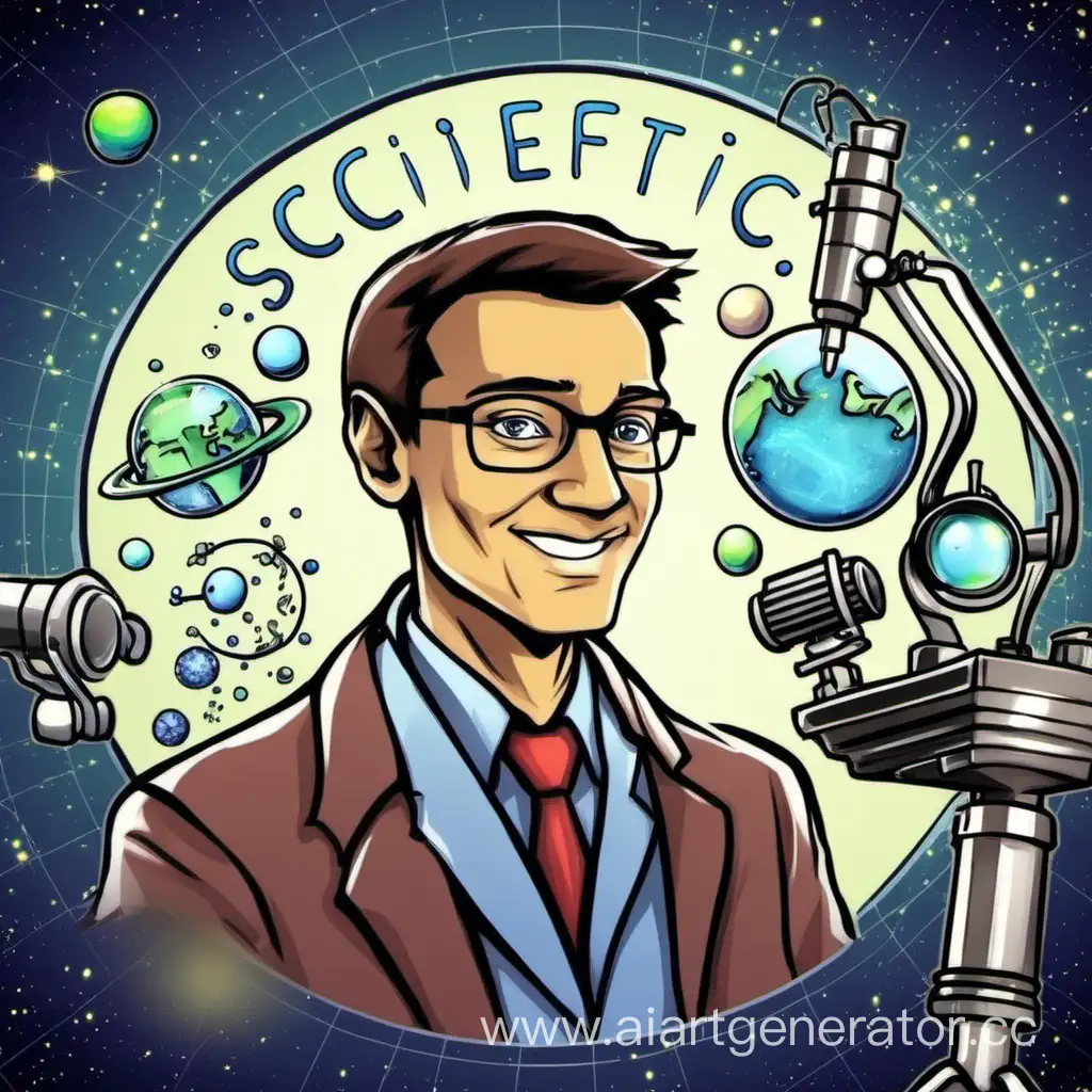 Avatar for a YouTube channel about scientific facts