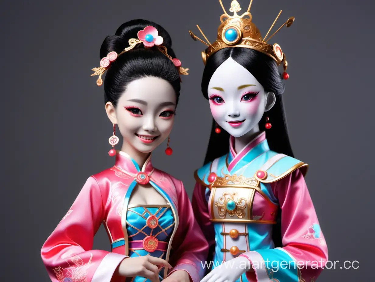Enchanting-Chinese-Princess-Surrounded-by-Smiling-Wonderland-Toys