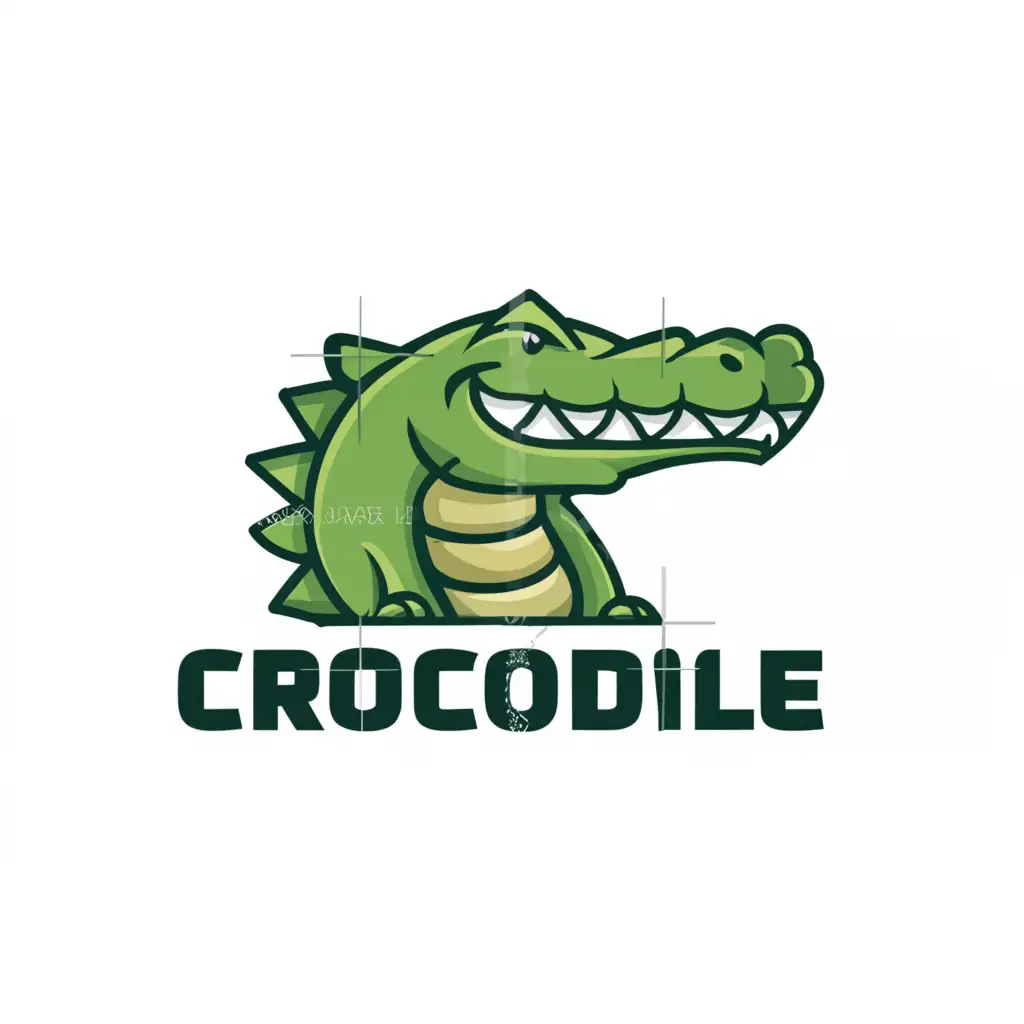 LOGO-Design-For-Crocodile-Bold-Text-with-a-Clear-Crocodile-Symbol