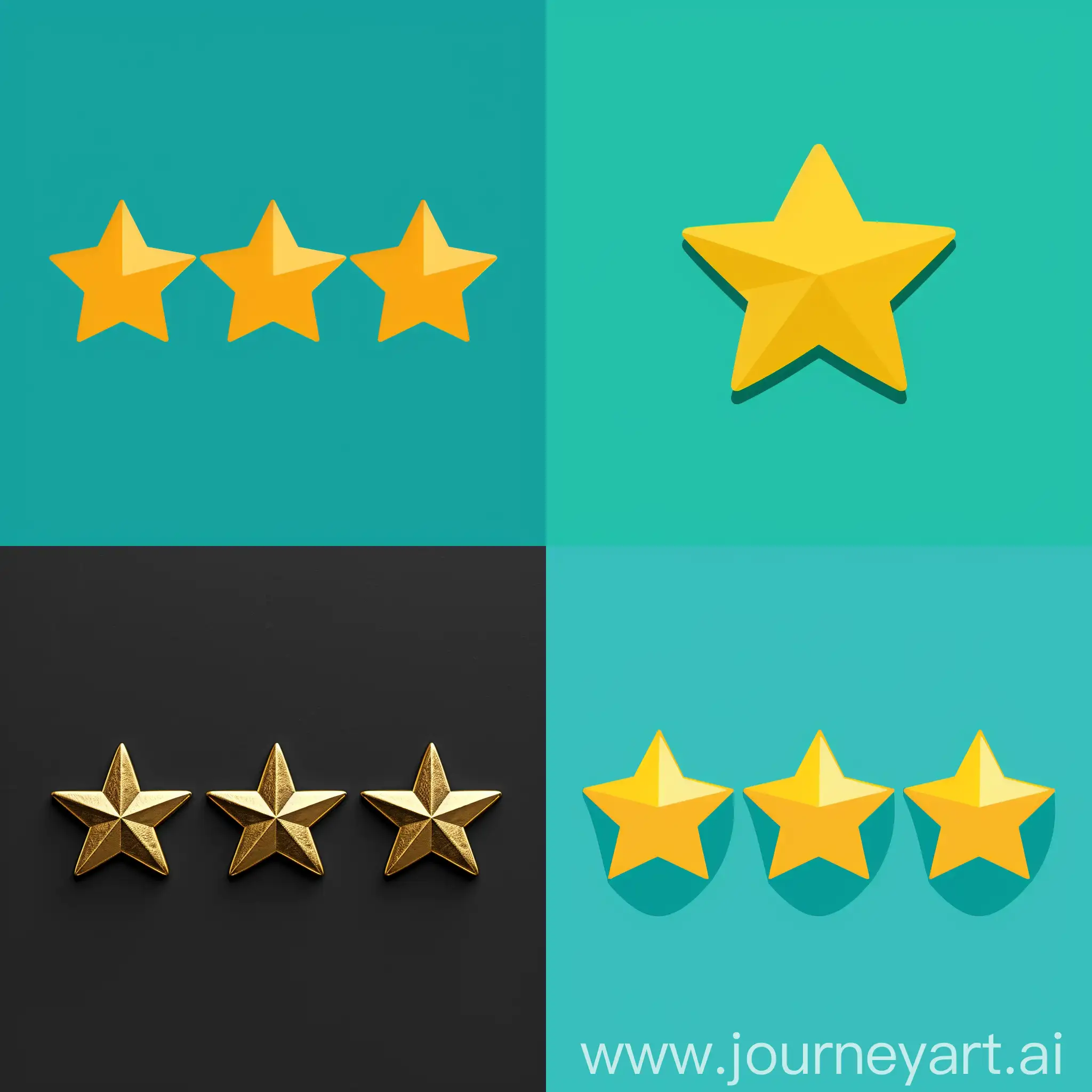 Genarate a image of a five star blank fiverr review