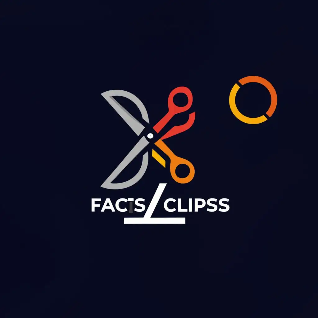 a logo design,with the text "facts clipss", main symbol:clips,Moderate,be used in Entertainment industry,clear background