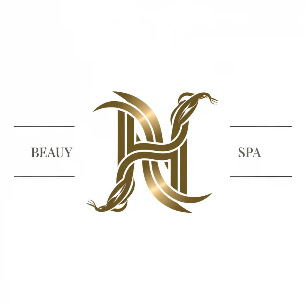 a logo design,with the text "H", main symbol:Snake,Moderate,be used in Beauty Spa industry,clear background