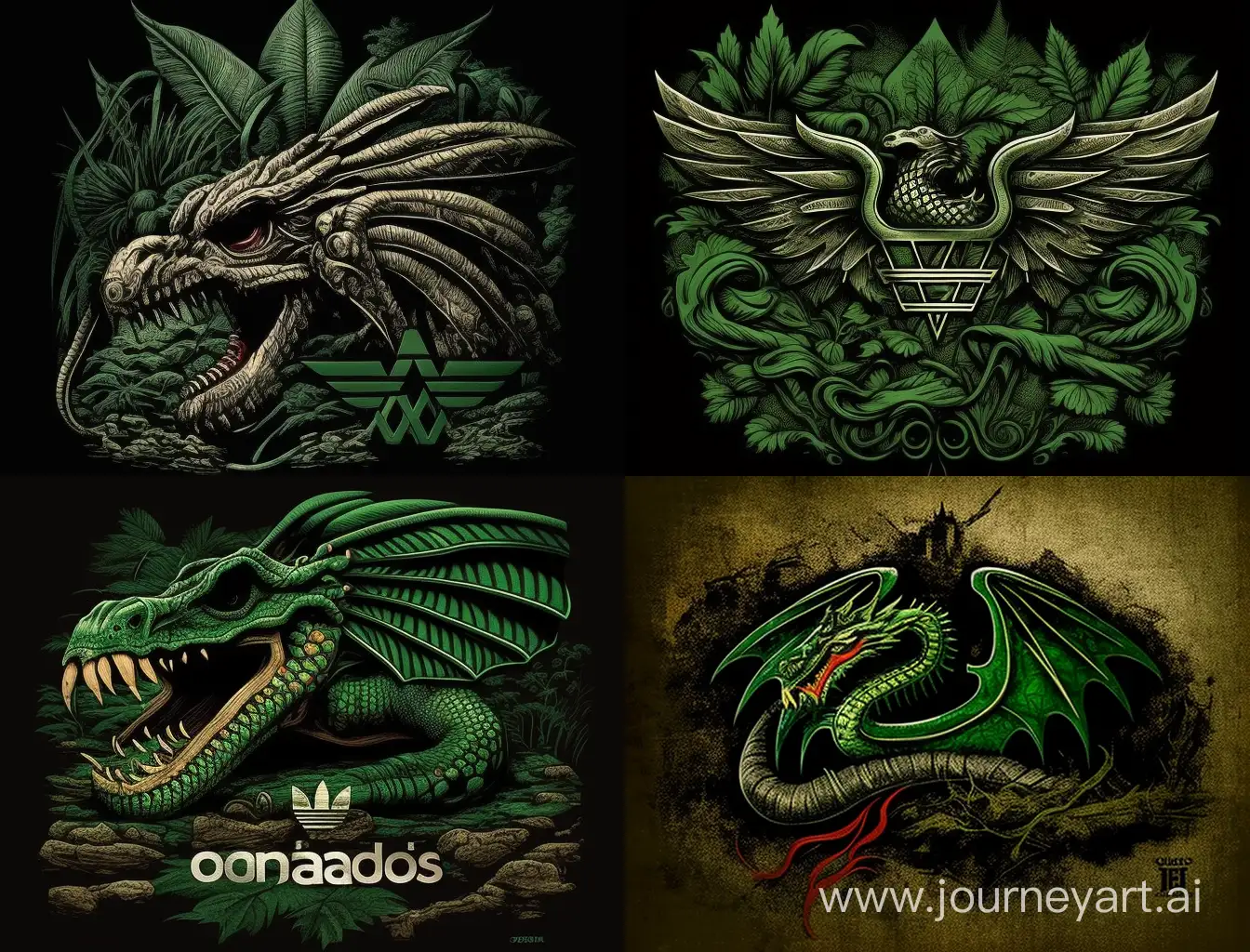 Adidas-ORIGINALS-Green-Dragon-Fantasy-Logo