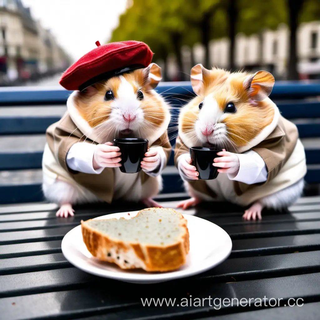 BeretWearing-Hamsters-Enjoying-Coffee-in-Parisian-Caf