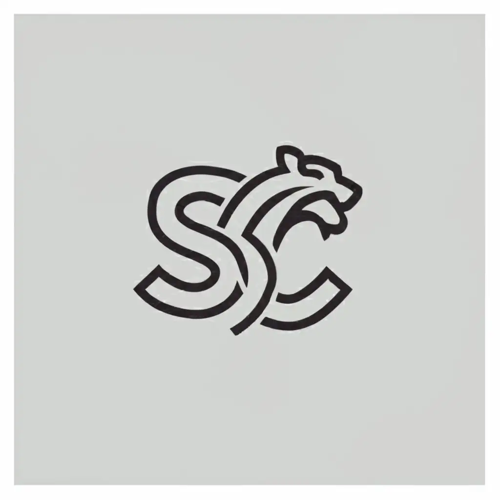 a logo design,with the text "SSC", main symbol:Cub,Moderate,clear background