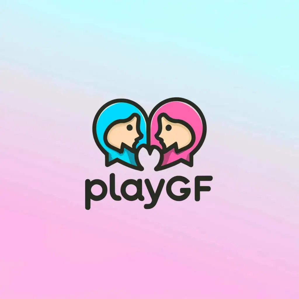 LOGO-Design-for-PlayGF-Girls-Chat-Rooms-with-a-Modern-and-Clear-Aesthetic