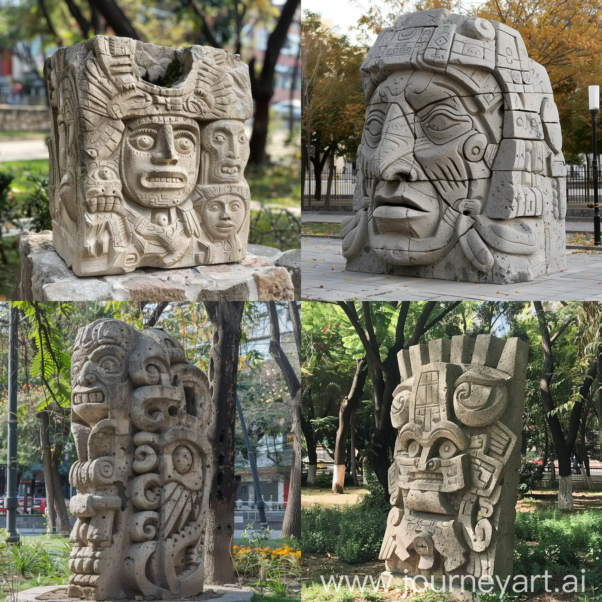 Urban-Stone-Sculpture-Tribute-to-Indigenous-Guadalajara-Inhabitants