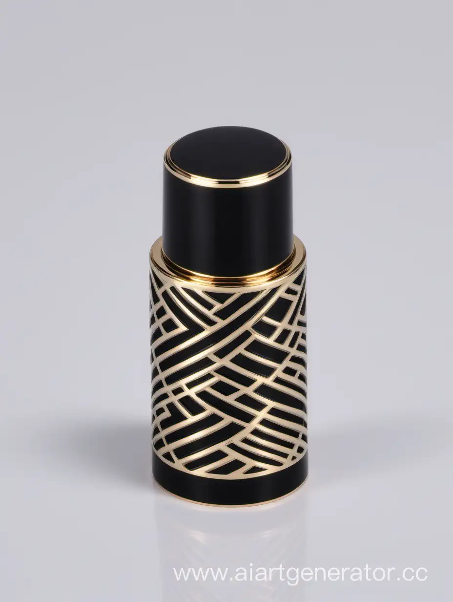 Zamac Perfume decorative ornamental long cap,   LINES metallizing finish