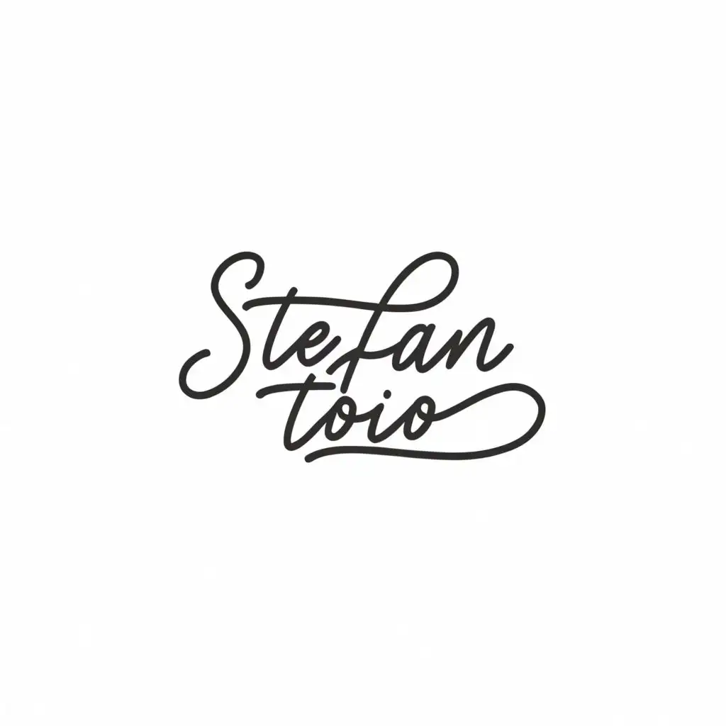 a logo design,with the text "Stefan Toio", main symbol:handwriting,Moderate,clear background