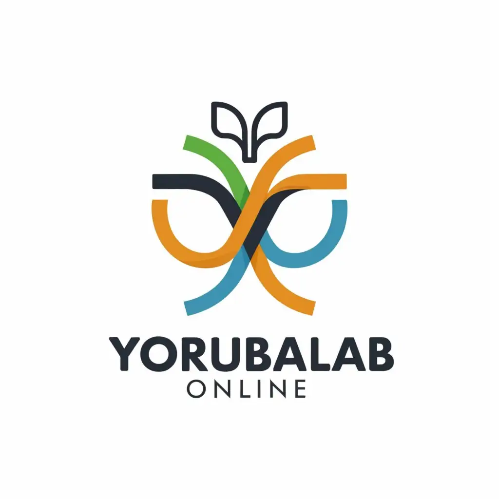 a logo design,with the text "YorubaLab Online", main symbol:culture/education,Moderate,be used in Education industry,clear background