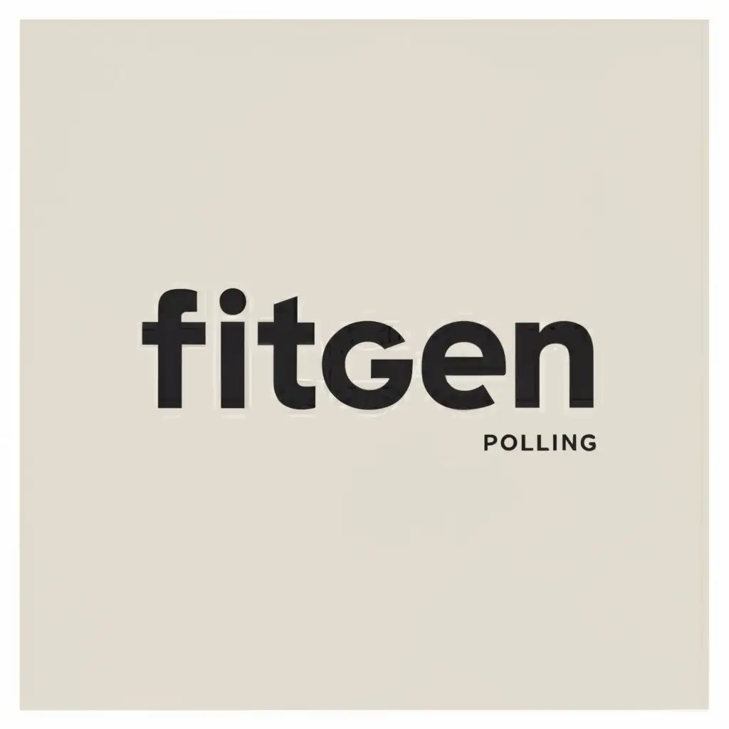 a logo design,with the text "Fitgen", main symbol:none,Minimalistic,be used in Sports Fitness industry,clear background