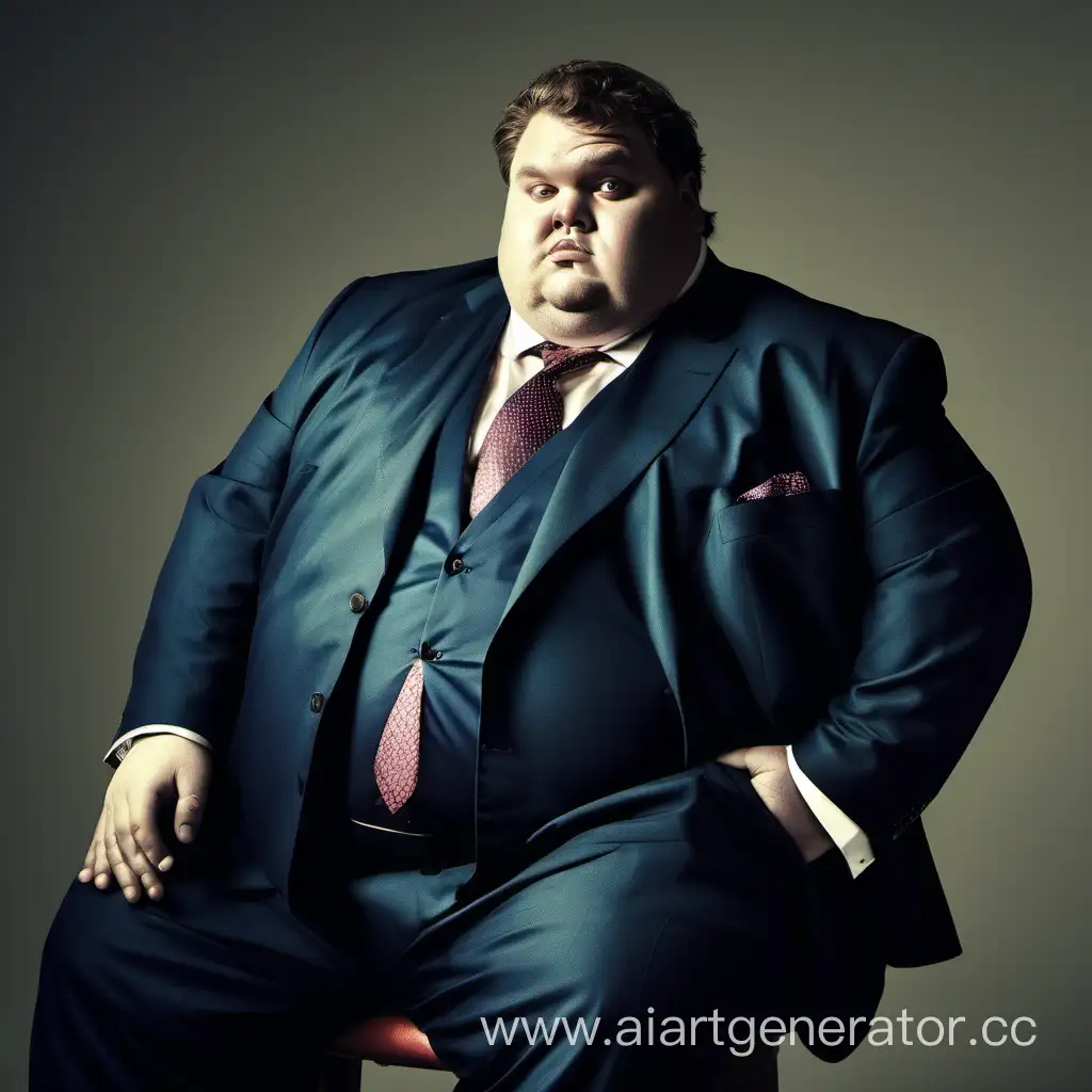 Affluent-Businessman-Sitting-in-a-Formal-Suit