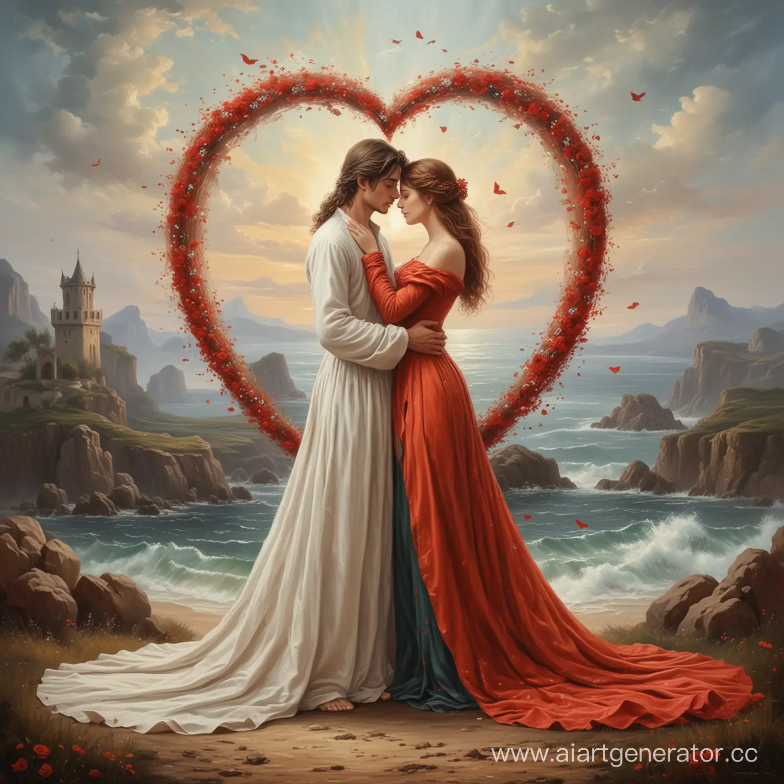 Emotional-Farewell-A-Romantic-Painting-of-Loves-Parting