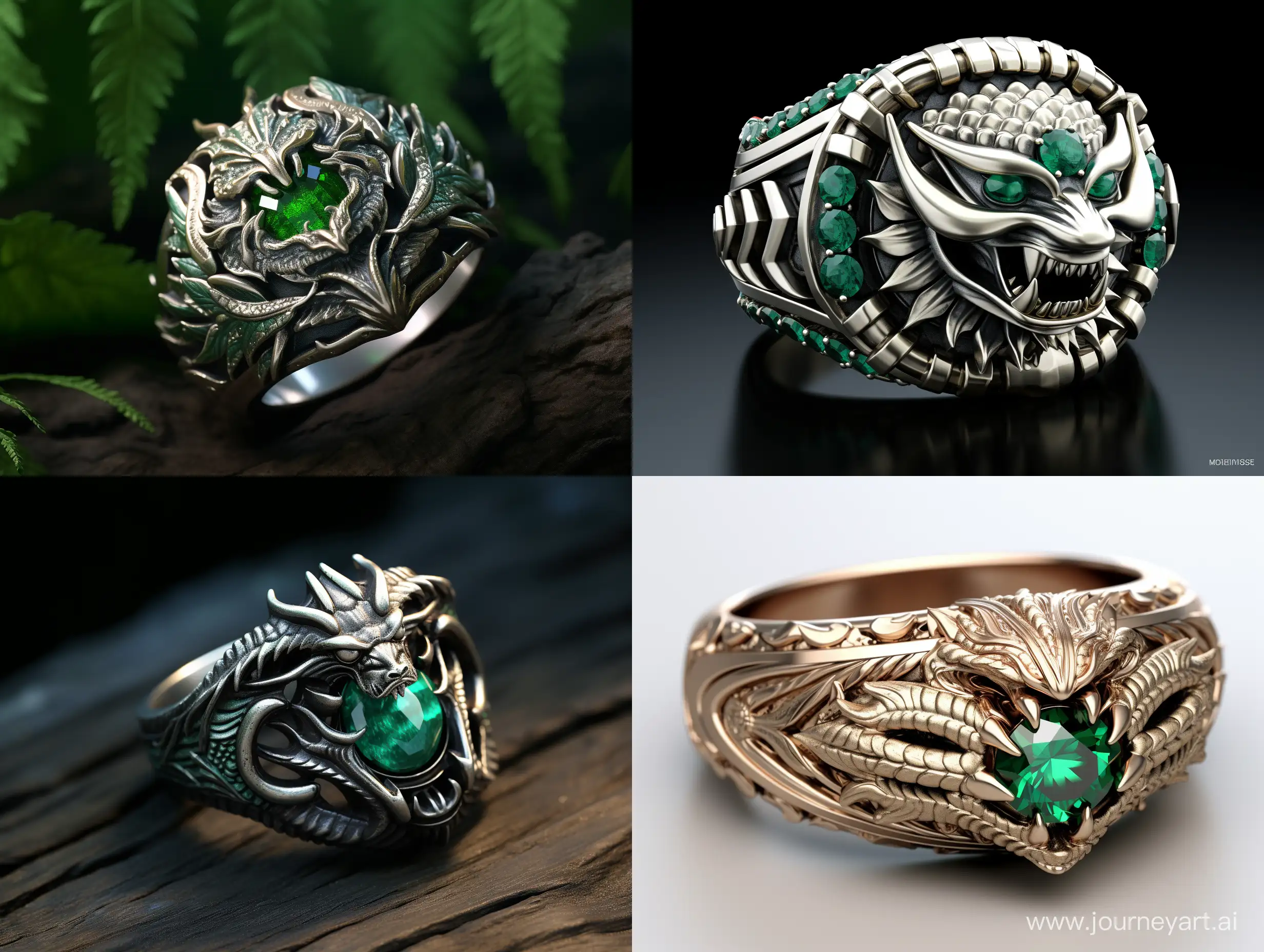 FantasyStyle-Green-Dragon-Ring-with-Adidas-ORIGINALS-Logo
