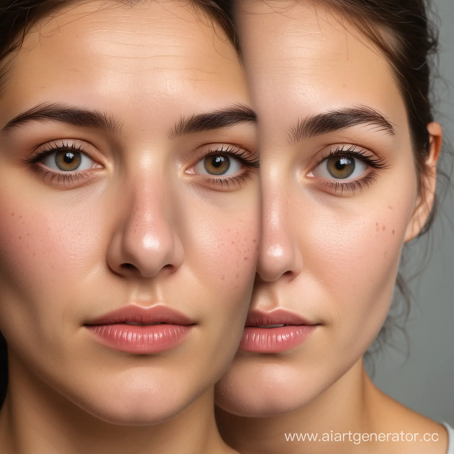 Contrasting-Ages-Portrait-of-a-Young-and-Old-Woman