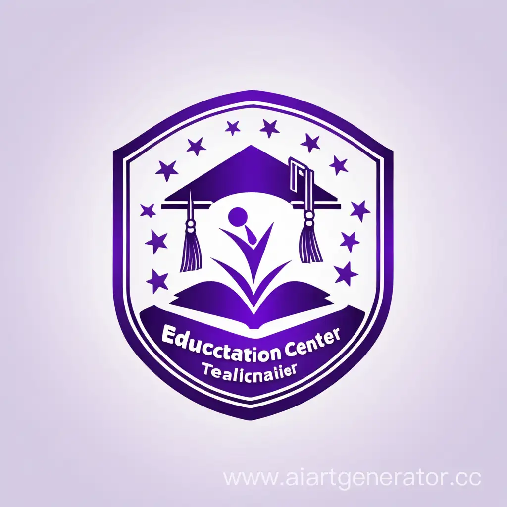 Empowering-Minds-Purple-and-White-Online-Education-Center-Logo
