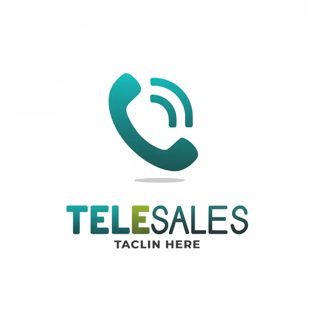a logo design,with the text "Tele Sales", main symbol:Call visit,Moderate,clear background