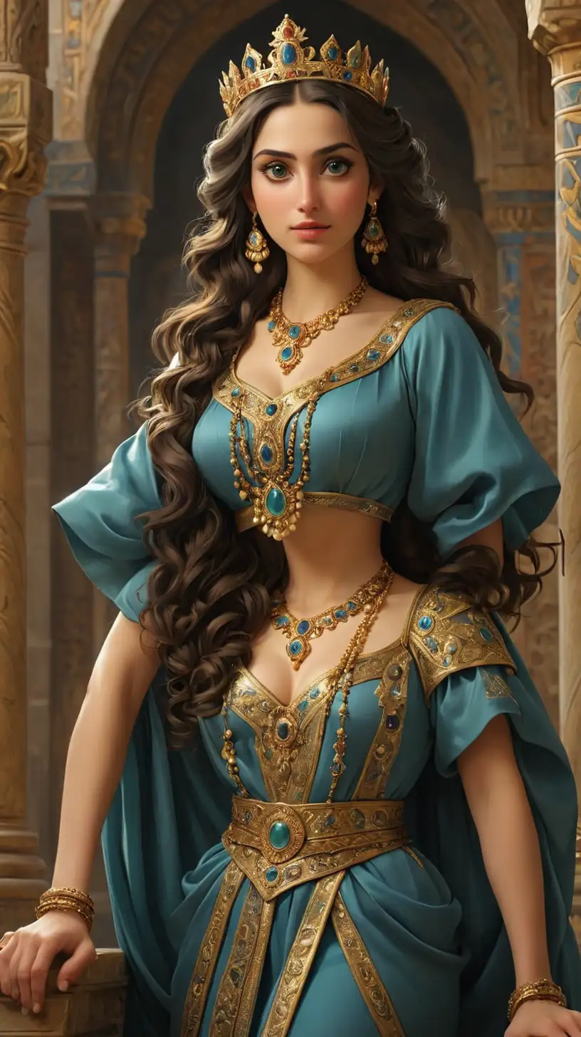 Esther Jewish Queen of Persia in Royal Robes