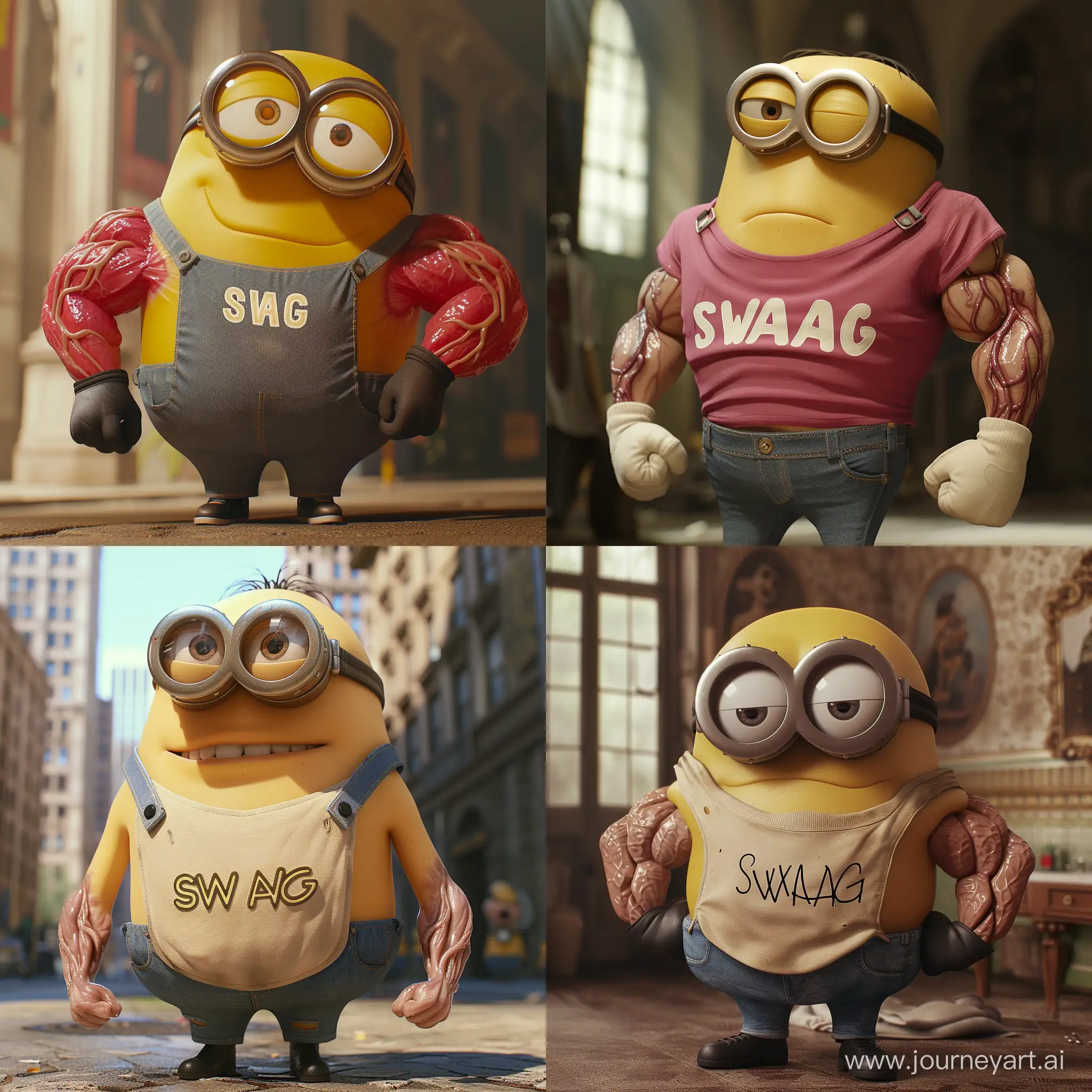 Muscular-Minion-Character-in-SWAG-TShirt