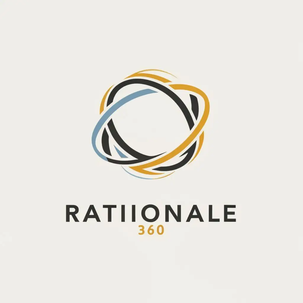 logo, 360, with the text "Rationale 360", typography, be used in Legal industry
