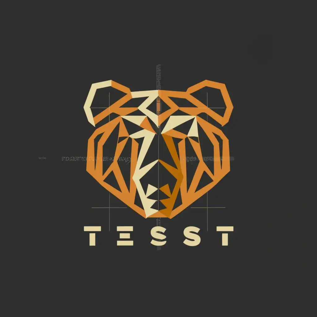 LOGO-Design-for-TestBrand-Majestic-Bear-Head-Mosaic-with-a-Clear-and-Moderate-Background