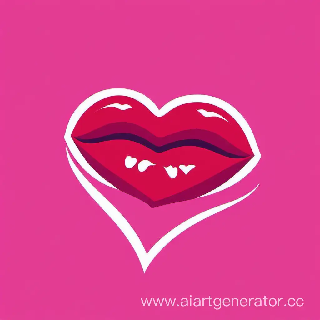 Passionate-Love-Kiss-Logo-Design-for-Romantic-Branding