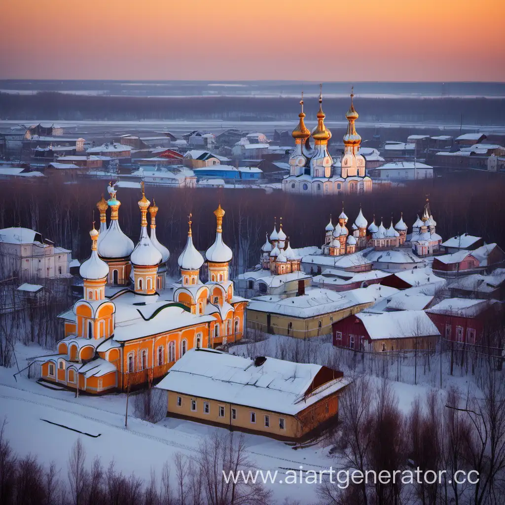 Гороховец на закате