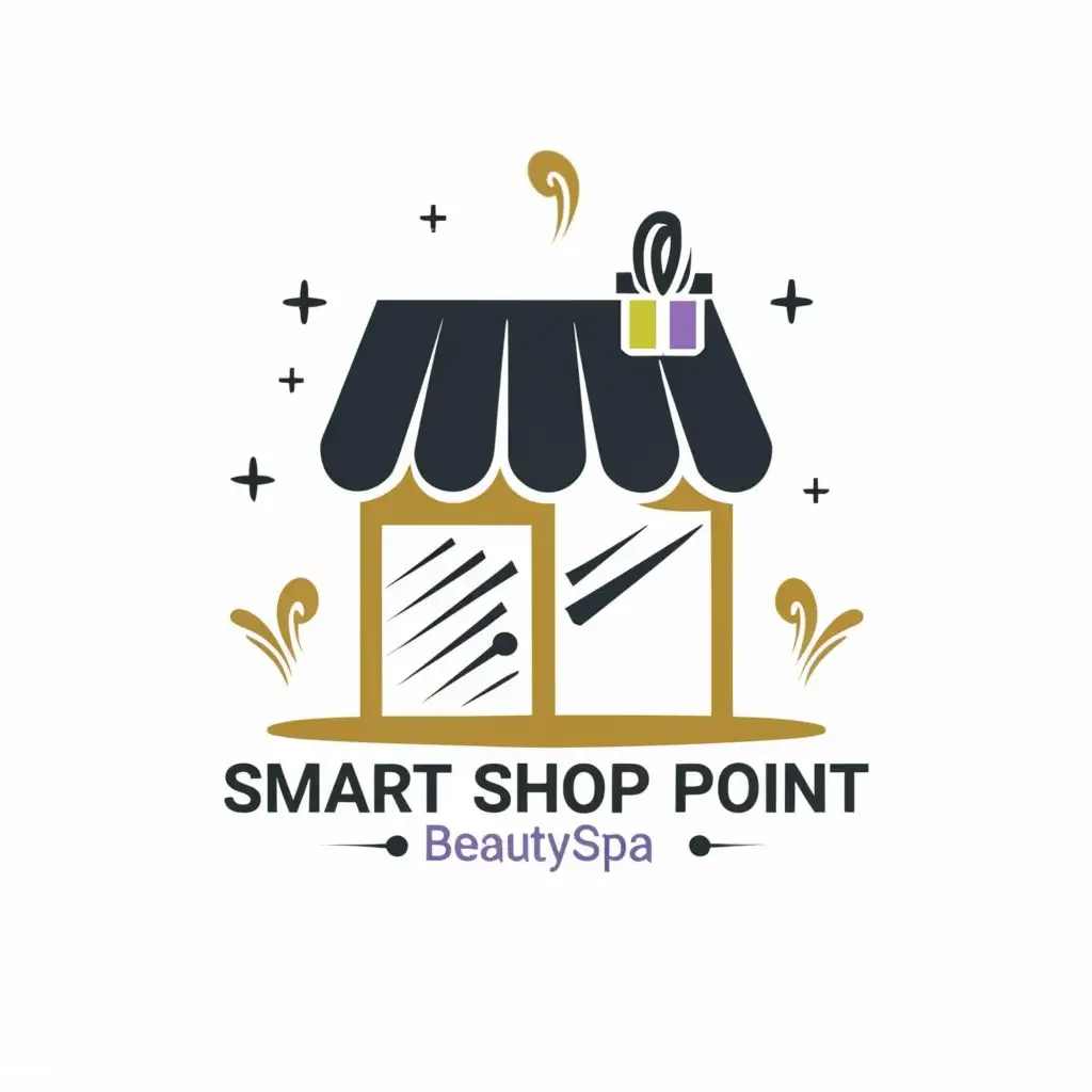 LOGO-Design-For-Smart-Shop-Point-Elegant-Typography-in-Beauty-Spa-Industry