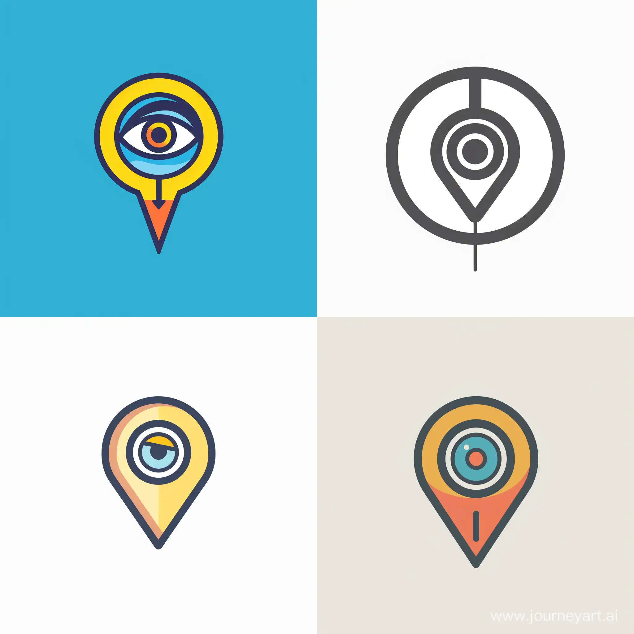 Parcel-Tracking-Logo-Eyecatching-Geo-Position-Icon-for-Efficient-Package-Monitoring