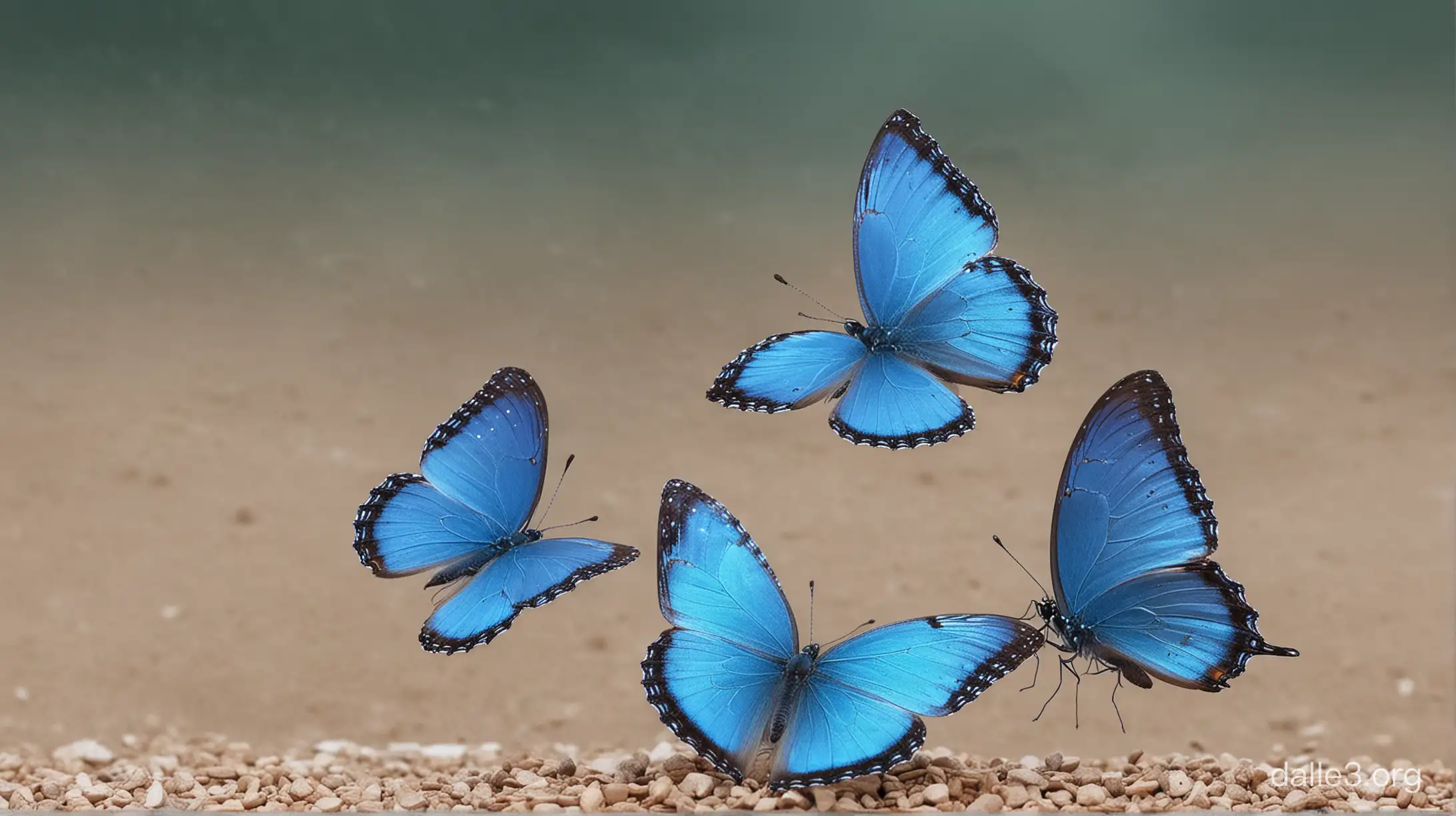 blue butterflies