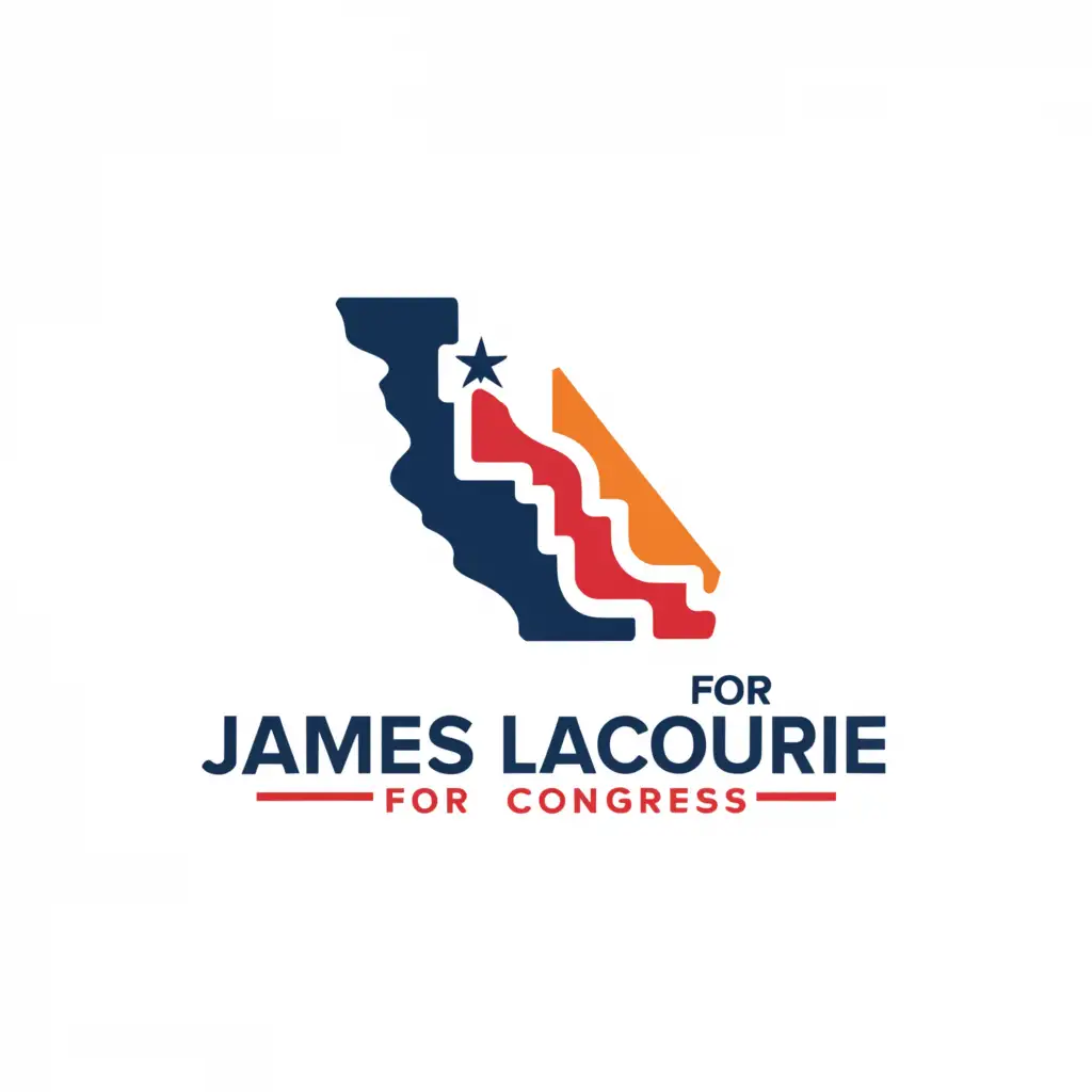 a logo design,with the text "james lacourte for congress", main symbol:State of Missouri,Moderate,clear background