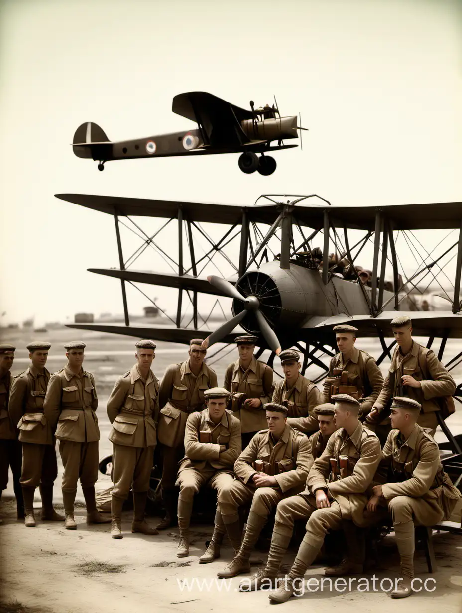 British-Soldiers-in-1917-Military-Bombers-Operation