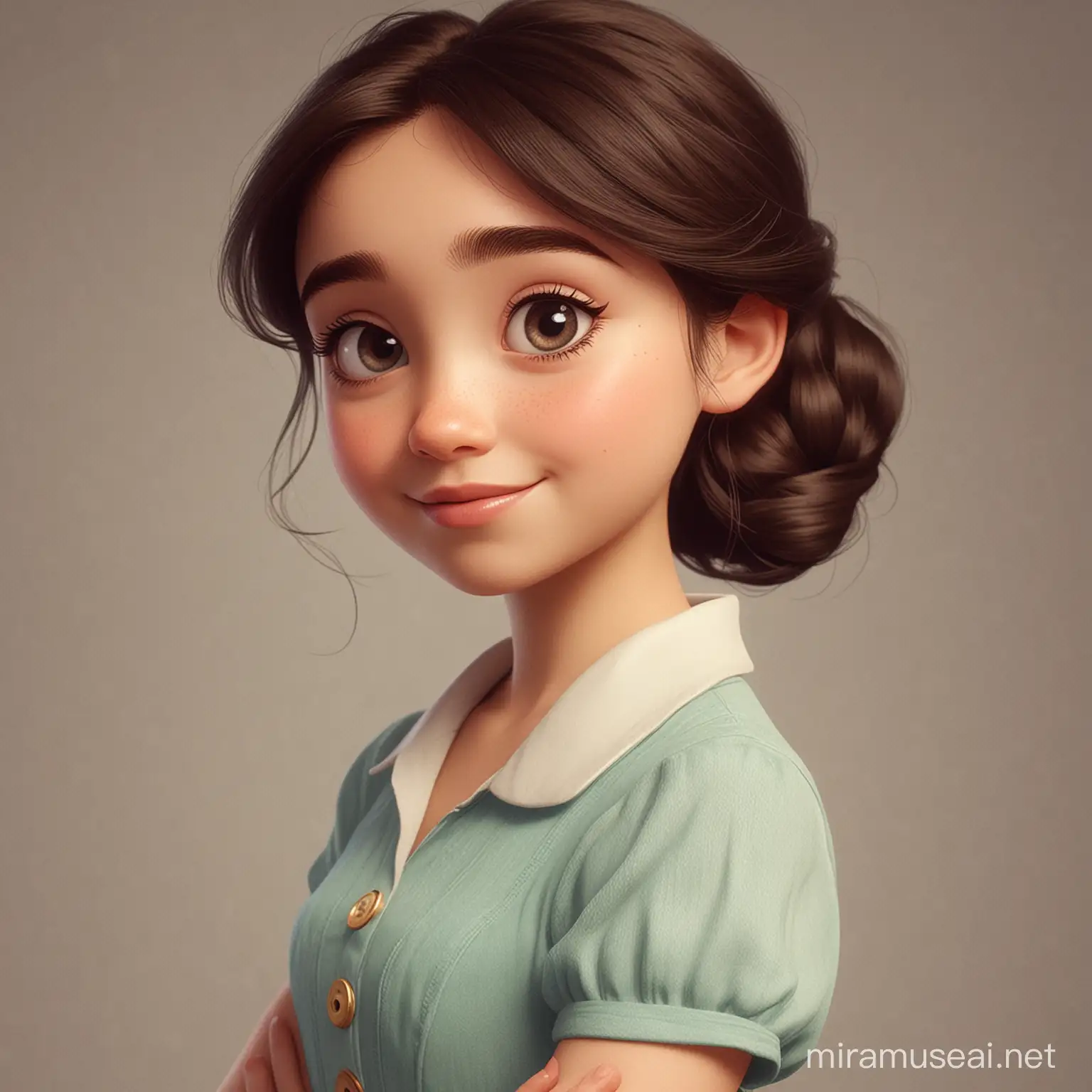 Elder Sister in Vibrant Disney Pixar Style