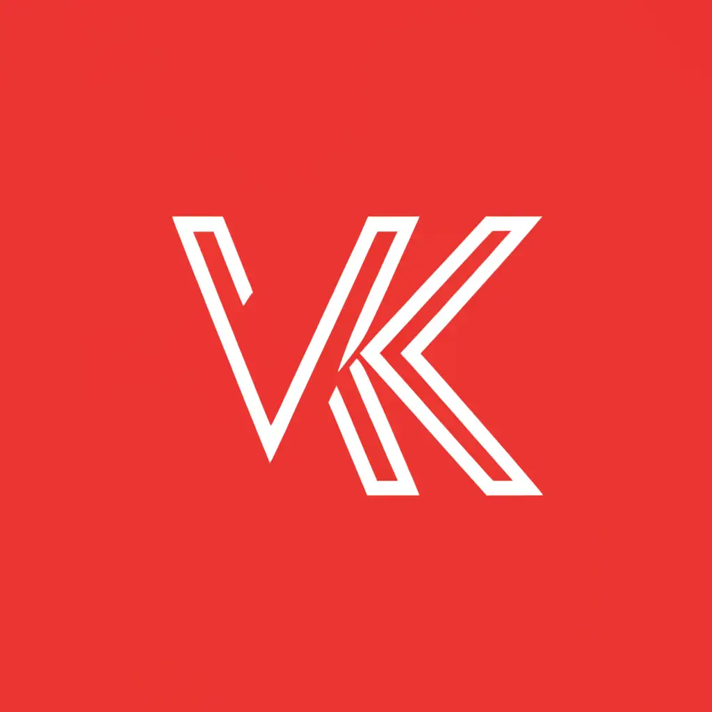 LOGO-Design-for-VK-Modern-and-Sleek-Trading-Store-Emblem