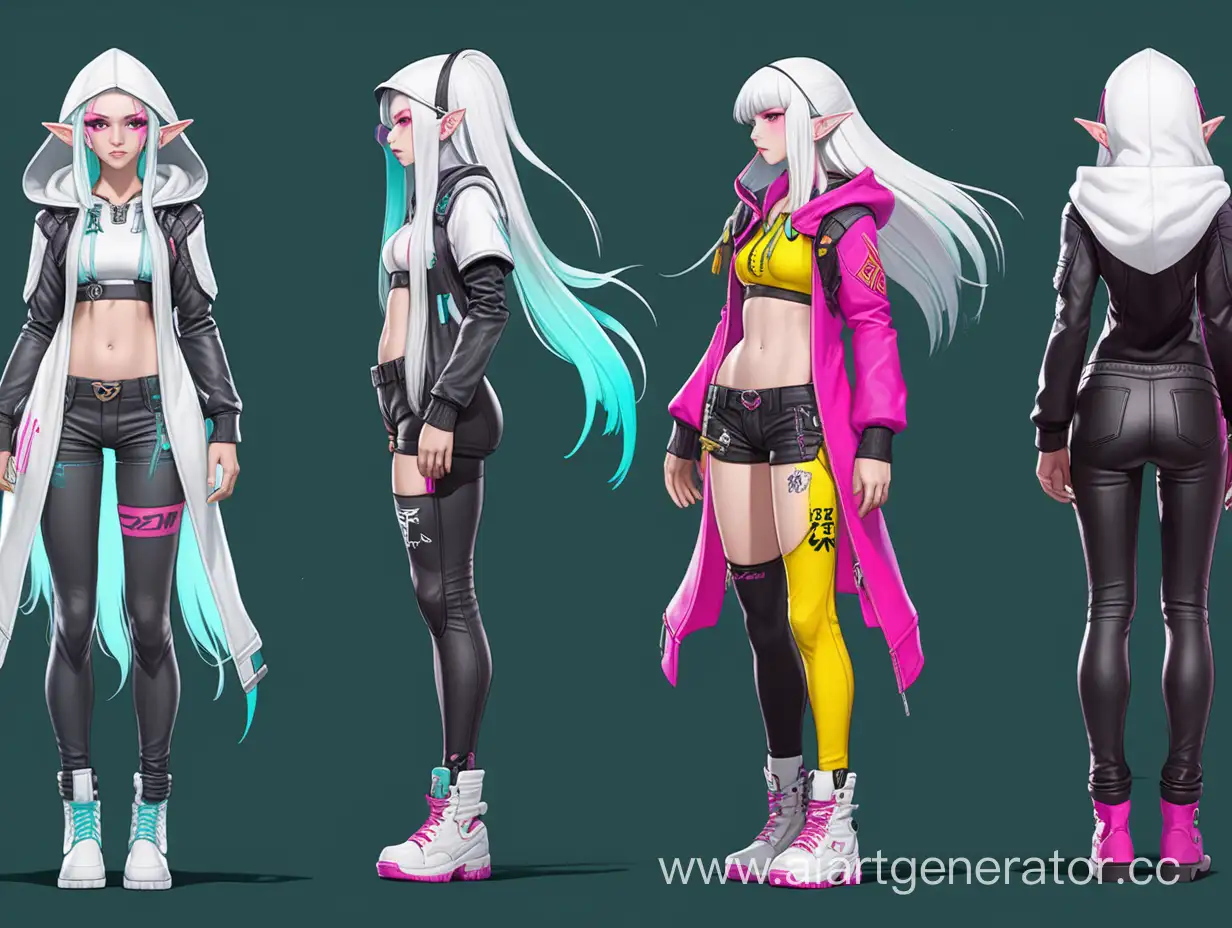 Cyberpunk-2D-Anime-Elf-Girl-with-Long-White-Hair-and-Stylish-Outfit