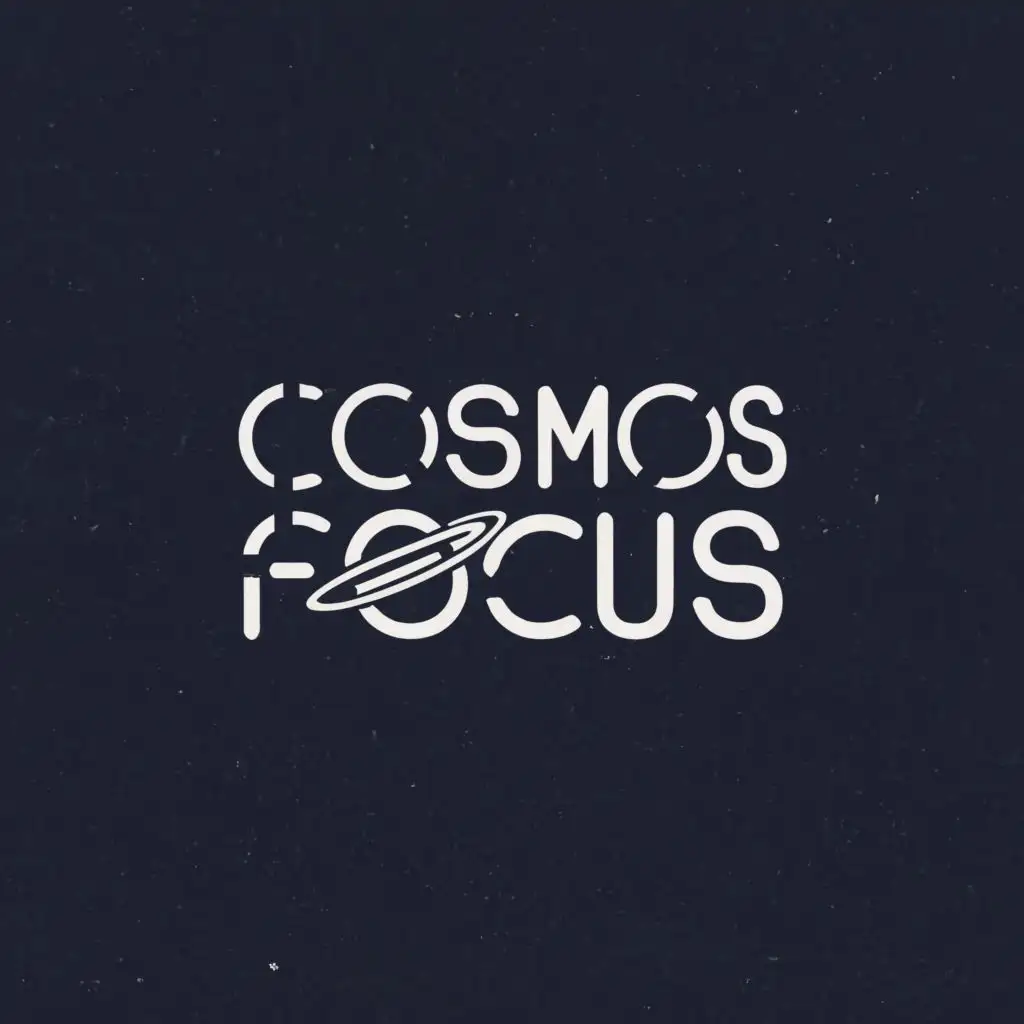 logo, It is necessary to make a logo on the Cosmos Focus text, that is, not a symbol but the text itself, with the text "Cosmos Focus", typography