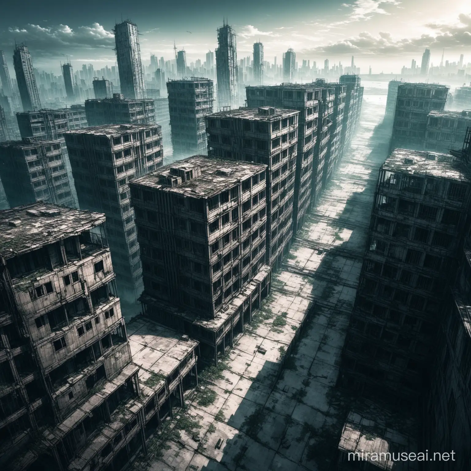 Desolate Abandoned Cityscape