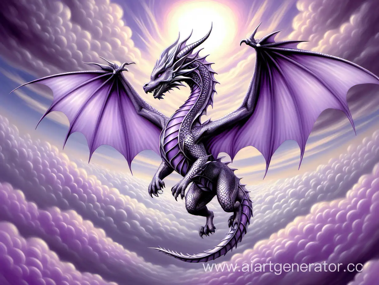 Lilac-Clouds-Silver-Dragon-Flight-Fantasy-Art