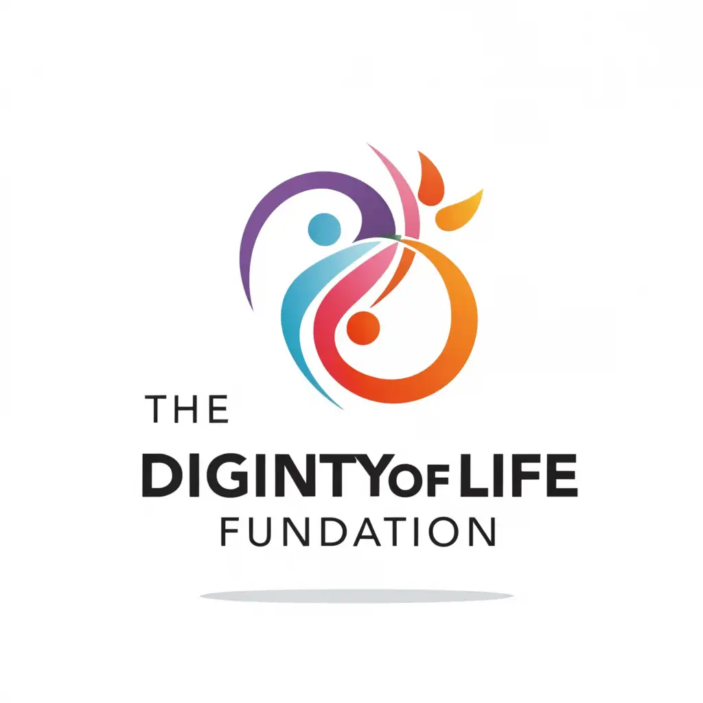 a logo design,with the text 	extit{DIGNITY OF LIFE FOUNDATION}, main symbol:TEXT,Moderate,be used in Nonprofit industry,clear background