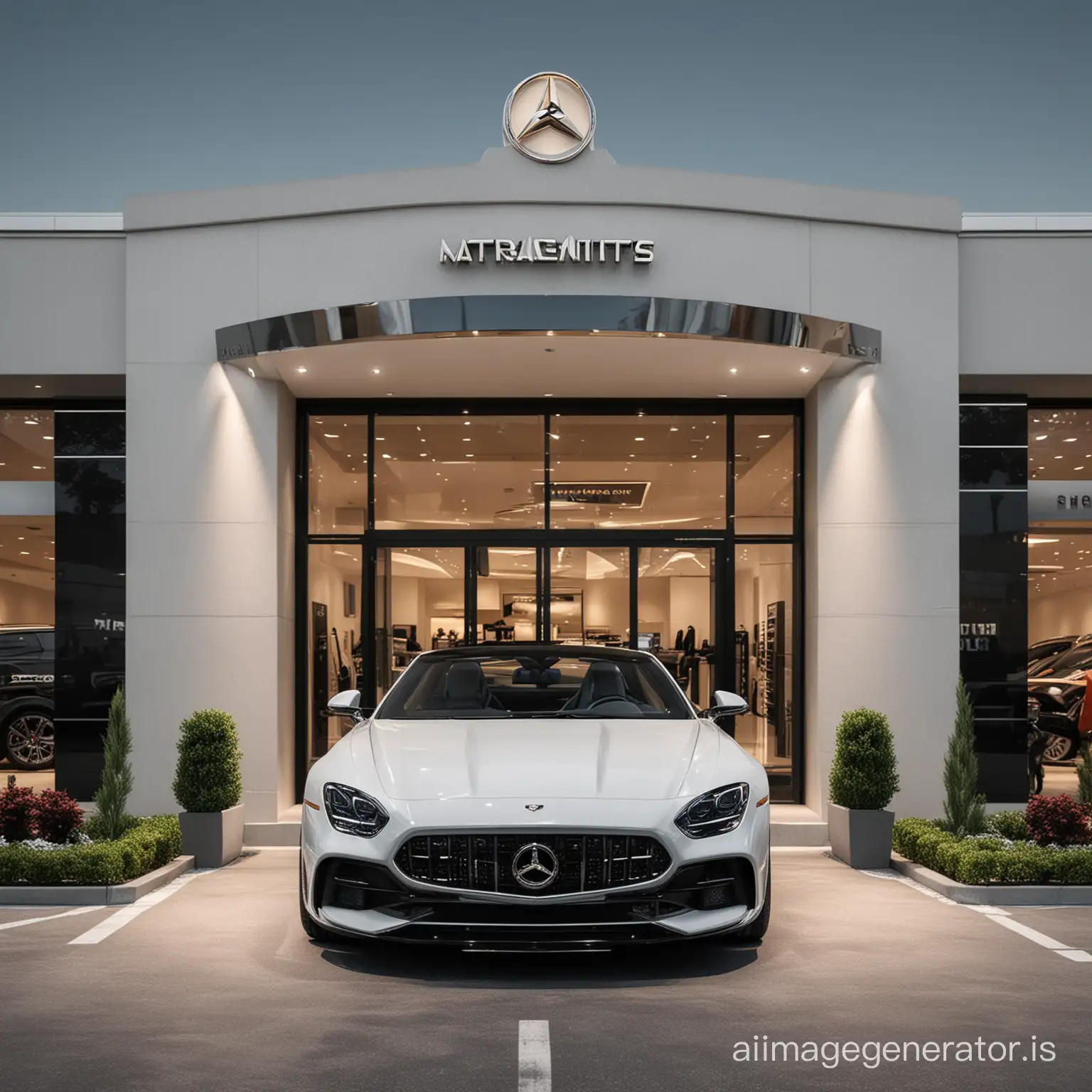 Luxurious-Car-Dealership-Entrance-with-Custom-Logo-Signage