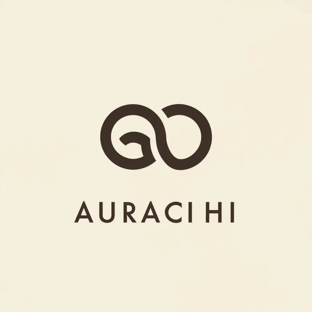 a logo design,with the text "Aurachi", main symbol:The logotype could feature the "AuraChi" name in a clean, modern sans-serif font with the "Au" letters stylized by replacing the middle stem with a simple curved line suggesting an aura or life force.

The logotype could be accompanied by an iconic symbol made up of two sleek, overlapping curved line elements. One flowing line could represent the "aura" component, while the other looping line visually conveys the "chi" or energy. The lines could be arranged to create a subtle yin-yang style balance.,Minimalistic,be used in Beauty Spa industry,clear background