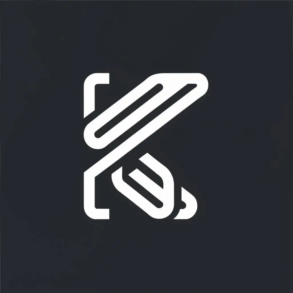 a logo design,with the text "KB", main symbol:K,Minimalistic,clear background