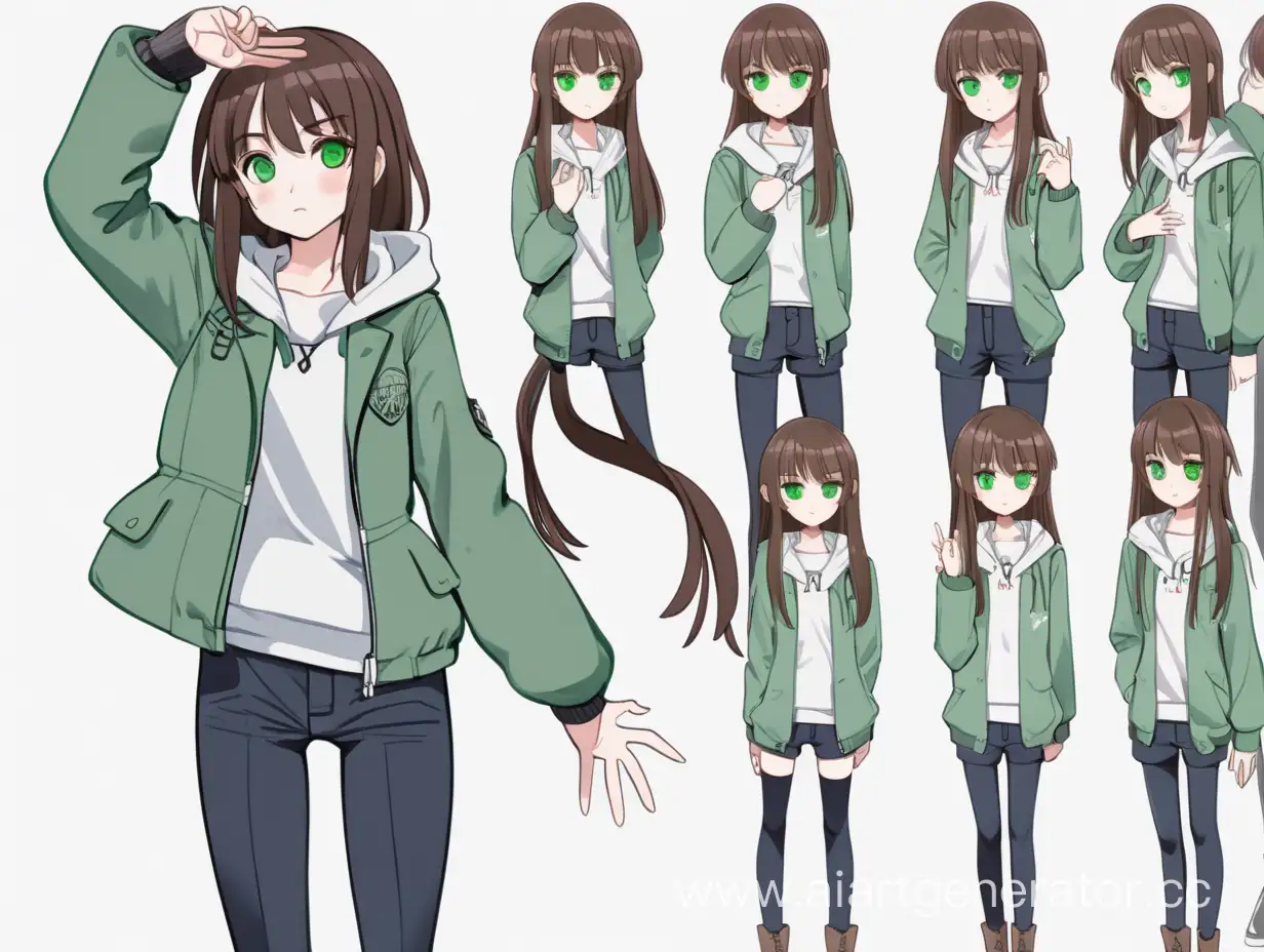 Brunette-Anime-Girl-in-Stylish-Jacket-with-Conceptual-Designs