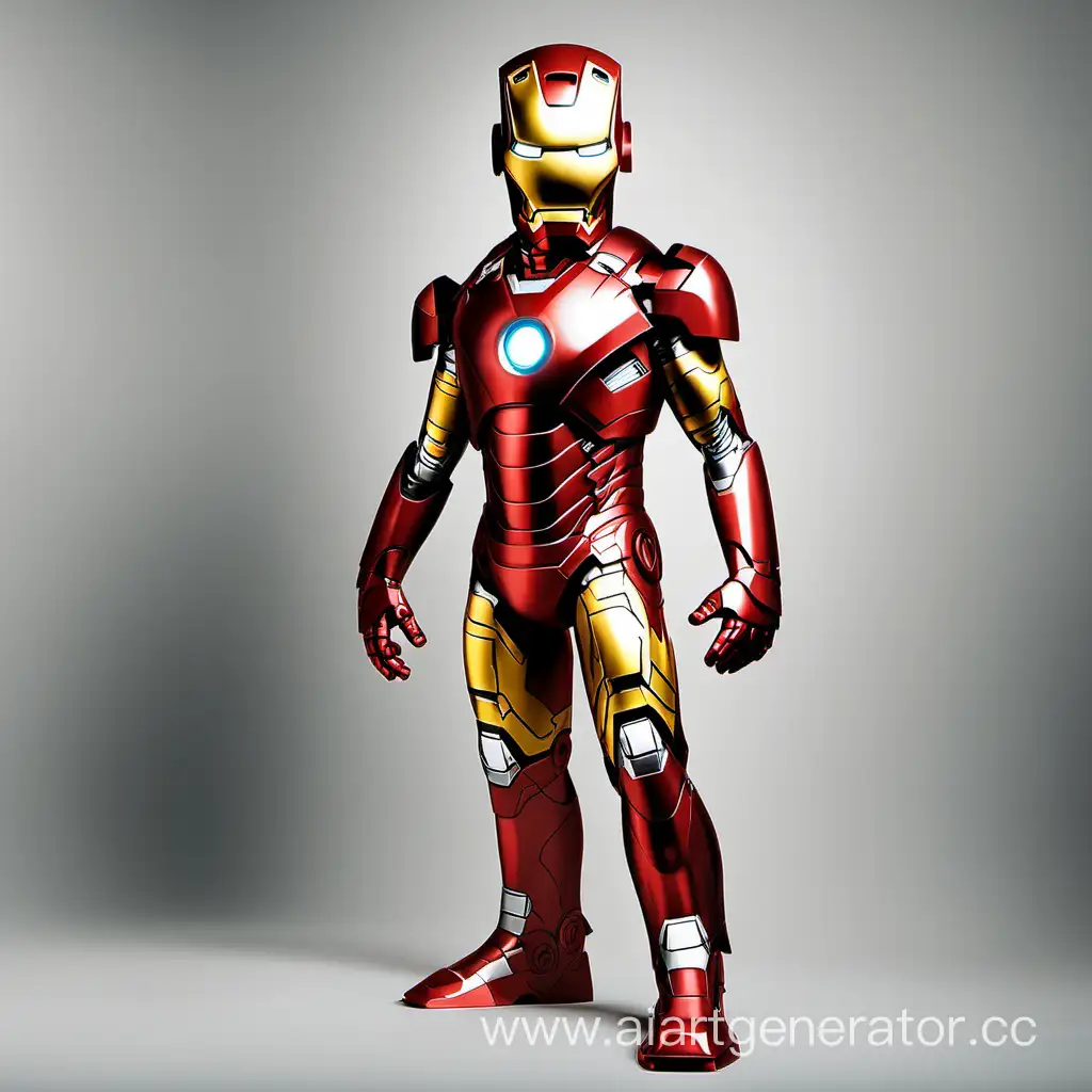 Child-Dressed-as-Iron-Man-Heroically-Plays-in-Costume