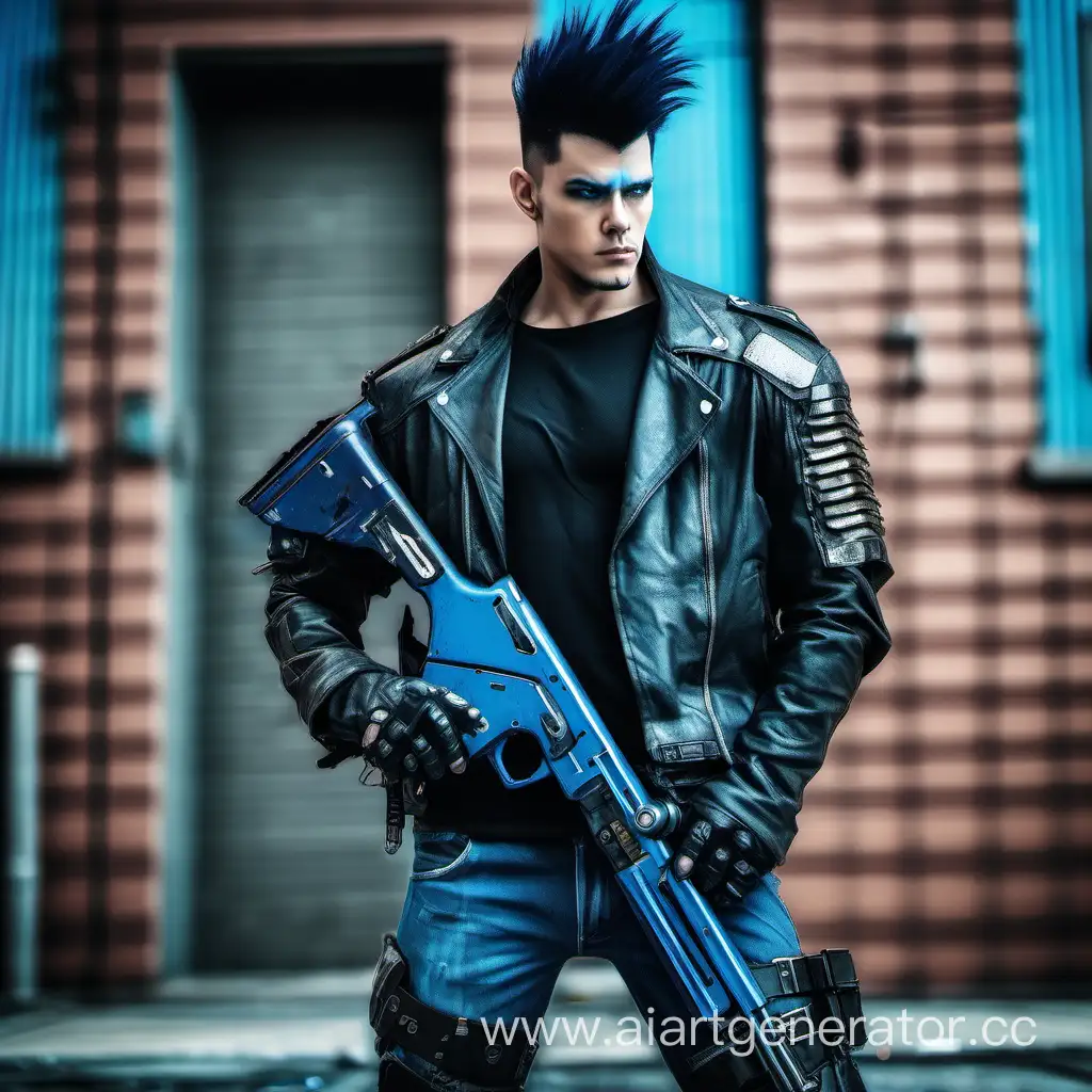 Cyberpunk-Soldier-with-Mohawk-and-DoubleBarreled-Shotgun