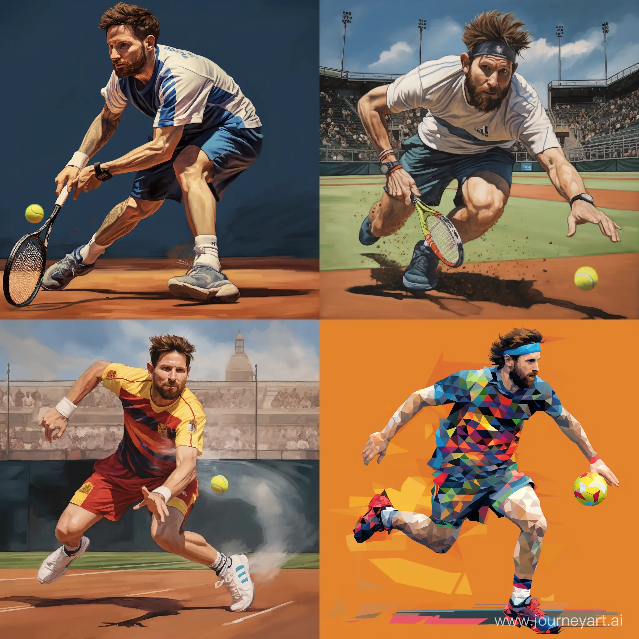 Soccer-Legend-Messi-Engages-in-Intense-11-Tennis-Match-ActionPacked-Sports-Moment